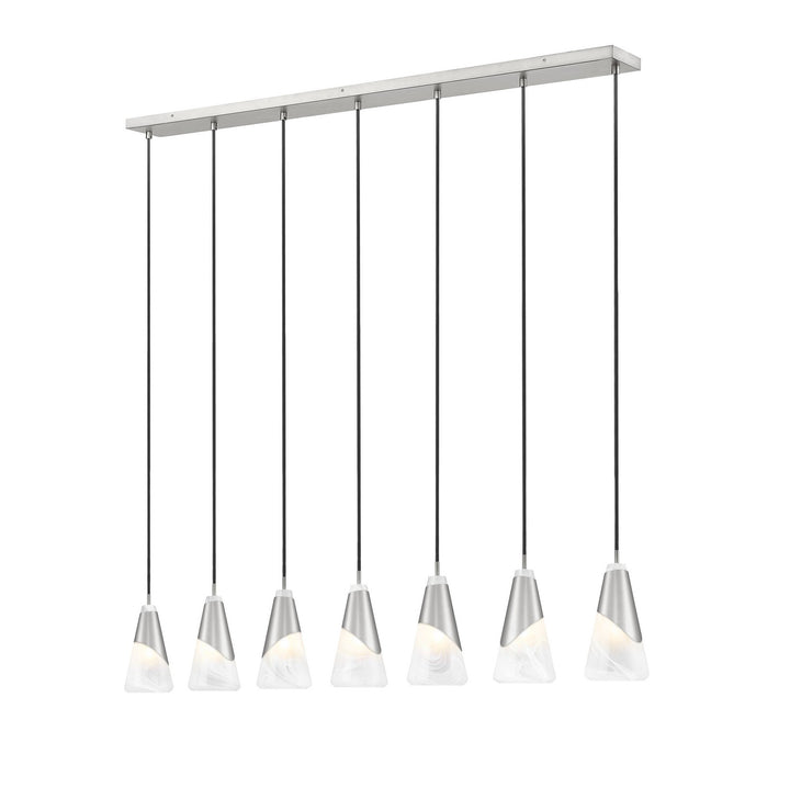 Z-Lite Canada - 828P6-7L-BN - Seven Light Linear Chandelier - Aimie - Brushed Nickel