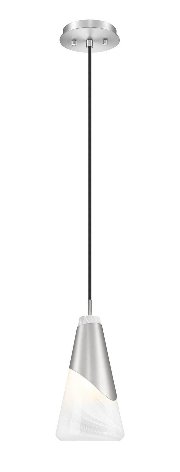 Aimie One Light Pendant in Brushed Nickel - available from The Lighting Shoppe, trusted by Canadian homeowners