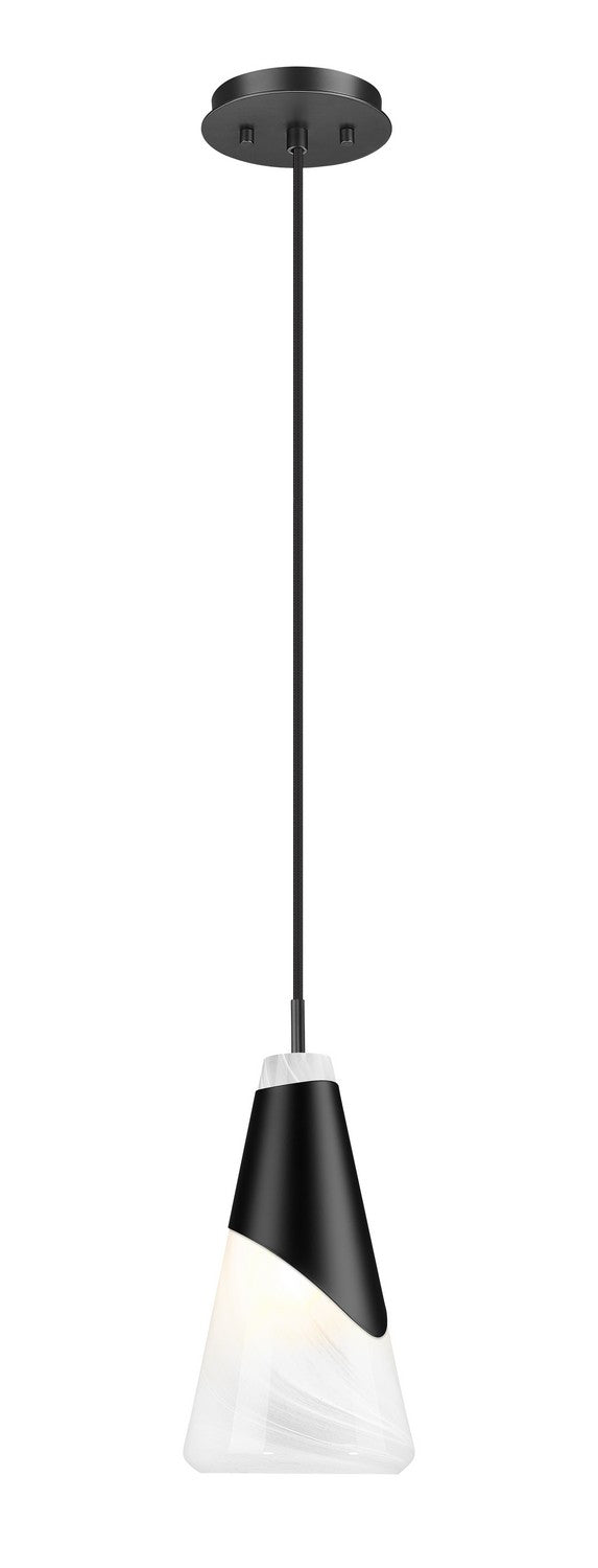 Aimie One Light Pendant in Matte Black - available from The Lighting Shoppe, trusted by Canadian homeowners