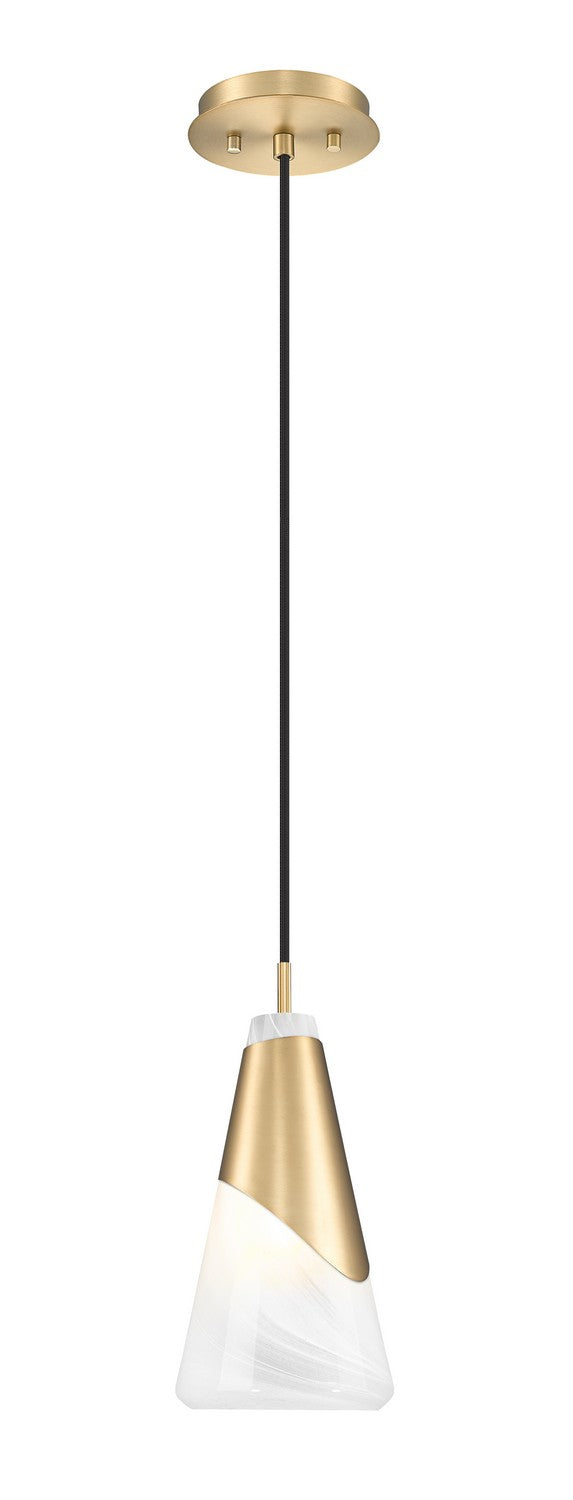 Aimie One Light Pendant in Modern Gold - available from The Lighting Shoppe, trusted by Canadian homeowners