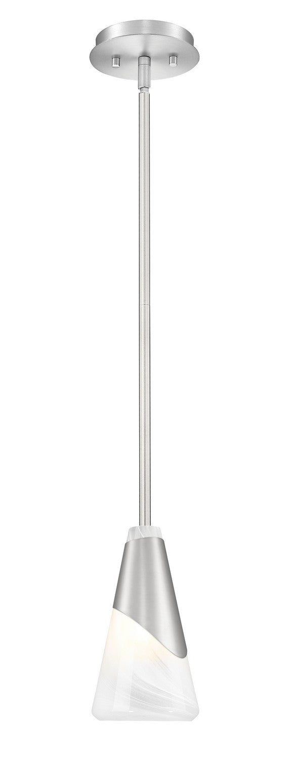 Aimie One Light Pendant in Brushed Nickel - available from The Lighting Shoppe, trusted by Canadian homeowners