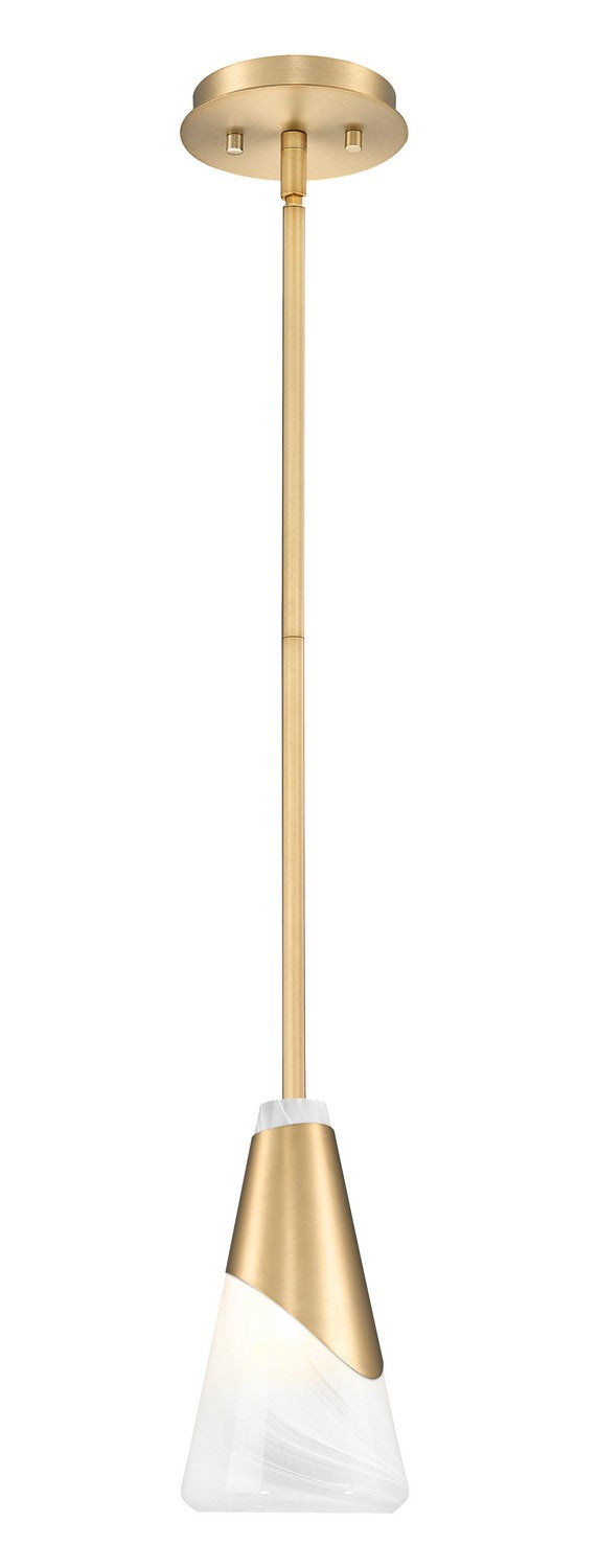 Aimie One Light Pendant in Modern Gold - available from The Lighting Shoppe, trusted by Canadian homeowners