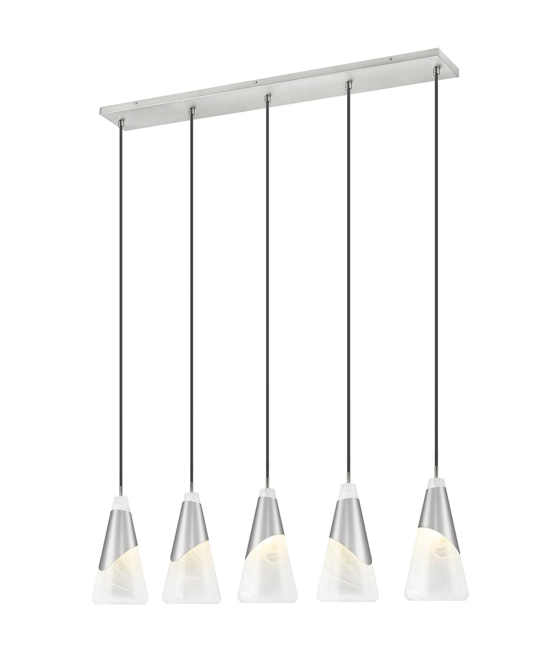 Z-Lite Canada - 828P7-5L-BN - Five Light Linear Chandelier - Aimie - Brushed Nickel