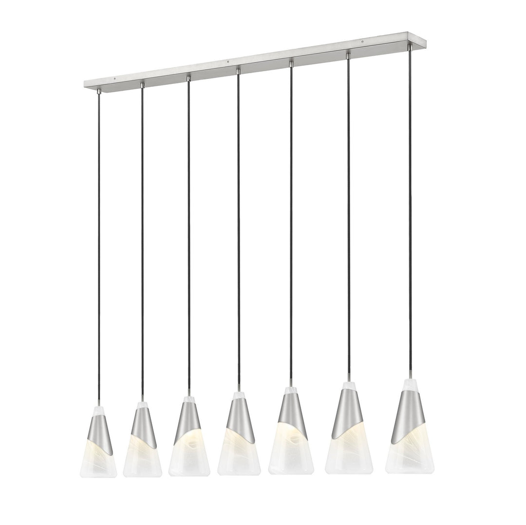 Z-Lite Canada - 828P7-7L-BN - Seven Light Linear Chandelier - Aimie - Brushed Nickel
