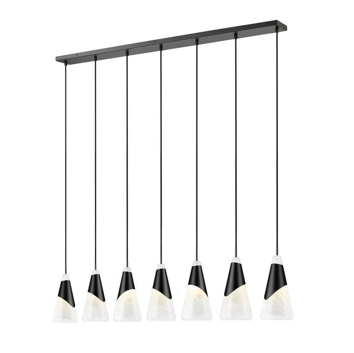 Z-Lite Canada - 828P7-7L-MB - Seven Light Linear Chandelier - Aimie - Matte Black