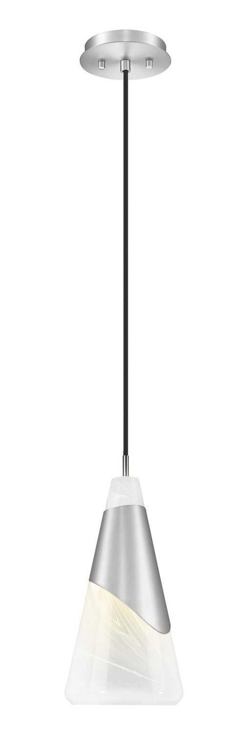 Aimie One Light Pendant in Brushed Nickel - available from The Lighting Shoppe, trusted by Canadian homeowners