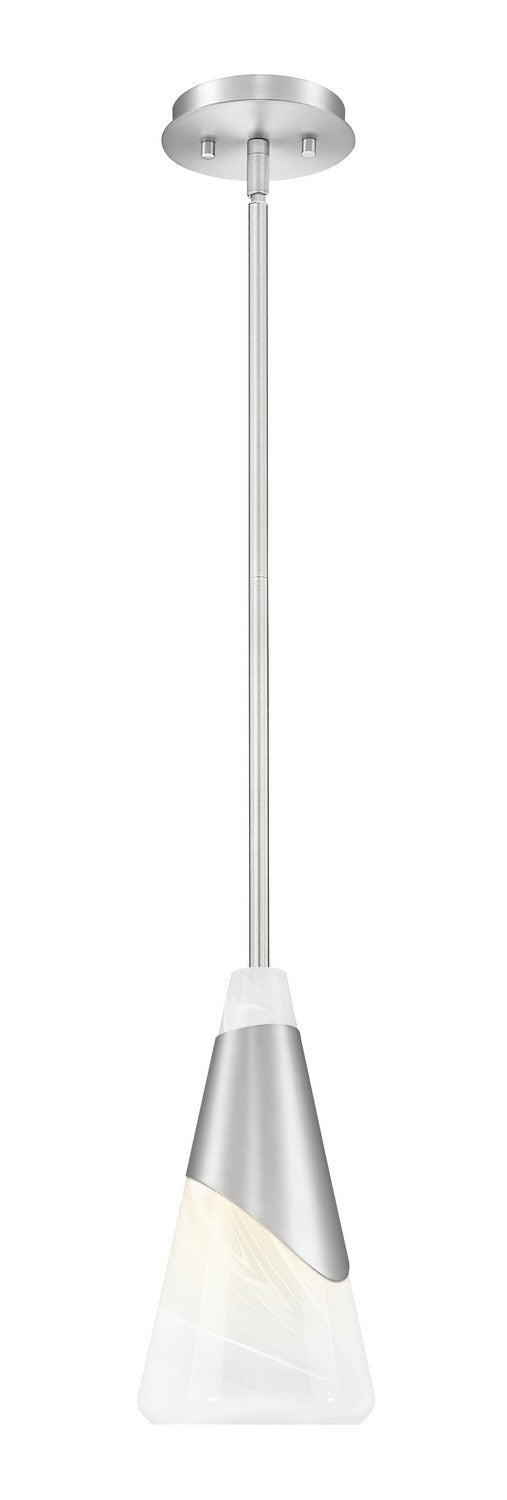 Aimie One Light Pendant in Brushed Nickel - available from The Lighting Shoppe, trusted by Canadian homeowners