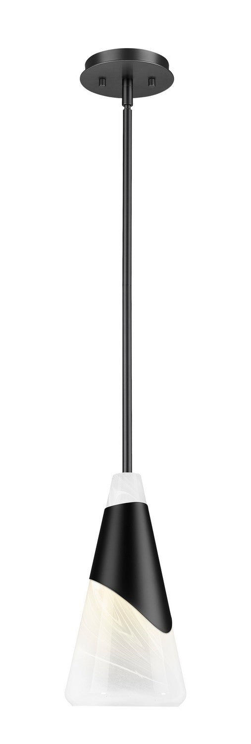 Aimie One Light Pendant in Matte Black - available from The Lighting Shoppe, trusted by Canadian homeowners