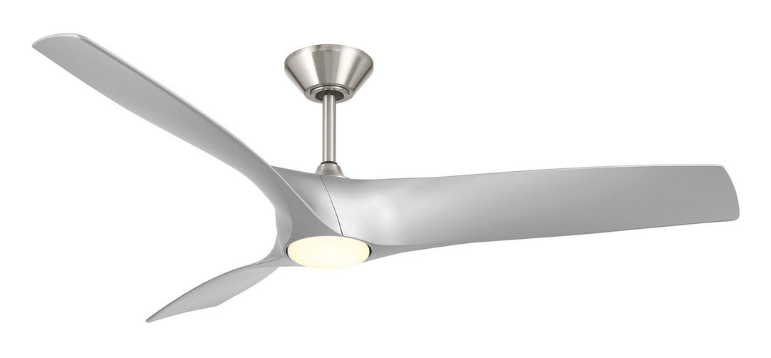 Modern Forms Fans Canada - FR-W2006-62L-BN/SL - 62"Ceiling Fan - Zephyr - Brushed Nickel/Silver
