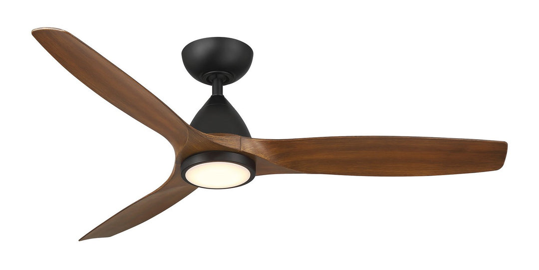 Modern Forms Fans Canada - FR-W2202-54L-MB/DK - 54"Ceiling Fan - Skylark - Matte Black/Distressed Koa