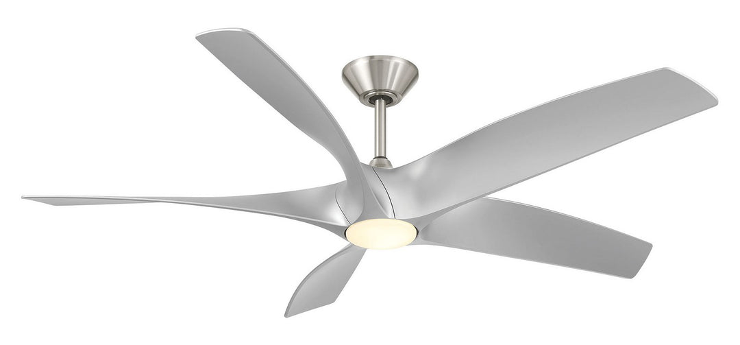 Modern Forms Fans Canada - FR-W2401-62L-BN/SL - 62"Ceiling Fan - Zephyr 5 - Brushed Nickel/Silver