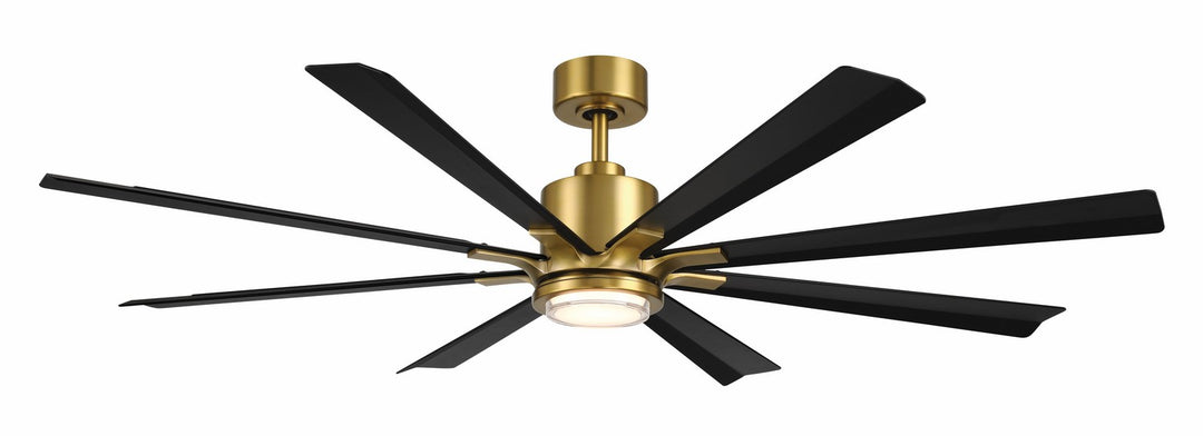 Modern Forms Fans Canada - FR-W2403-65L-SB/MB - 65"Ceiling Fan - Size Matters - Soft Brass/Matte Black