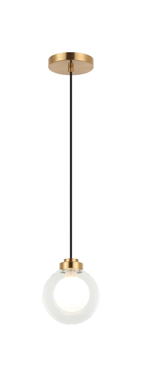 Matteo Canada - C33001AG - LED Pendant - Solaris - Aged Gold Brass