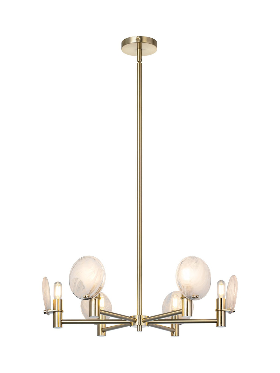 Matteo Canada - C33806CG - Six Light Pendant - Cloudburst - Champagne Gold