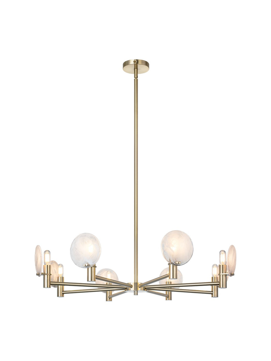 Matteo Canada - C33808CG - Eight Light Pendant - Cloudburst - Champagne Gold