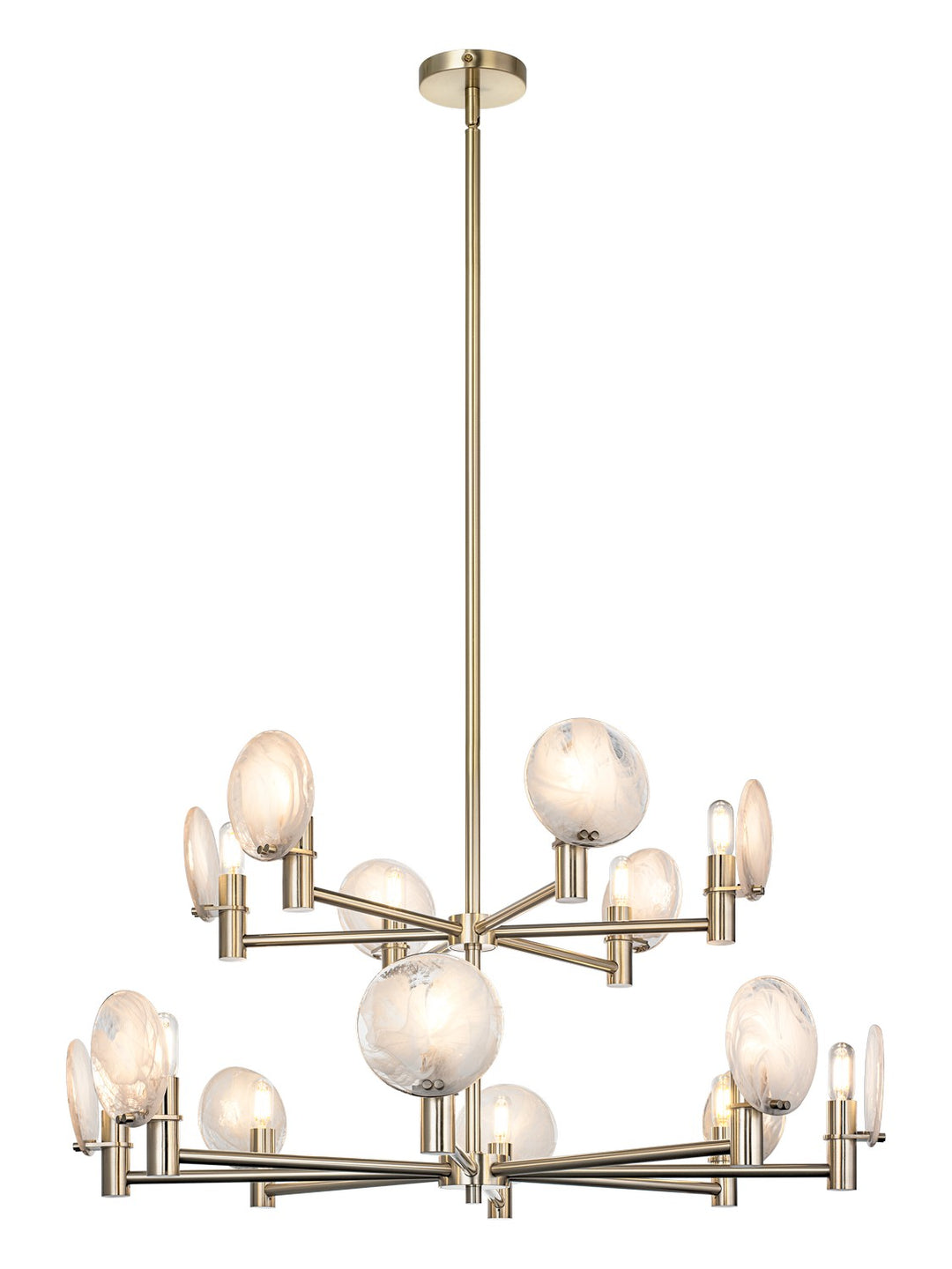 Matteo Canada - C33814CG - 14 Light Pendant - Cloudburst - Champagne Gold
