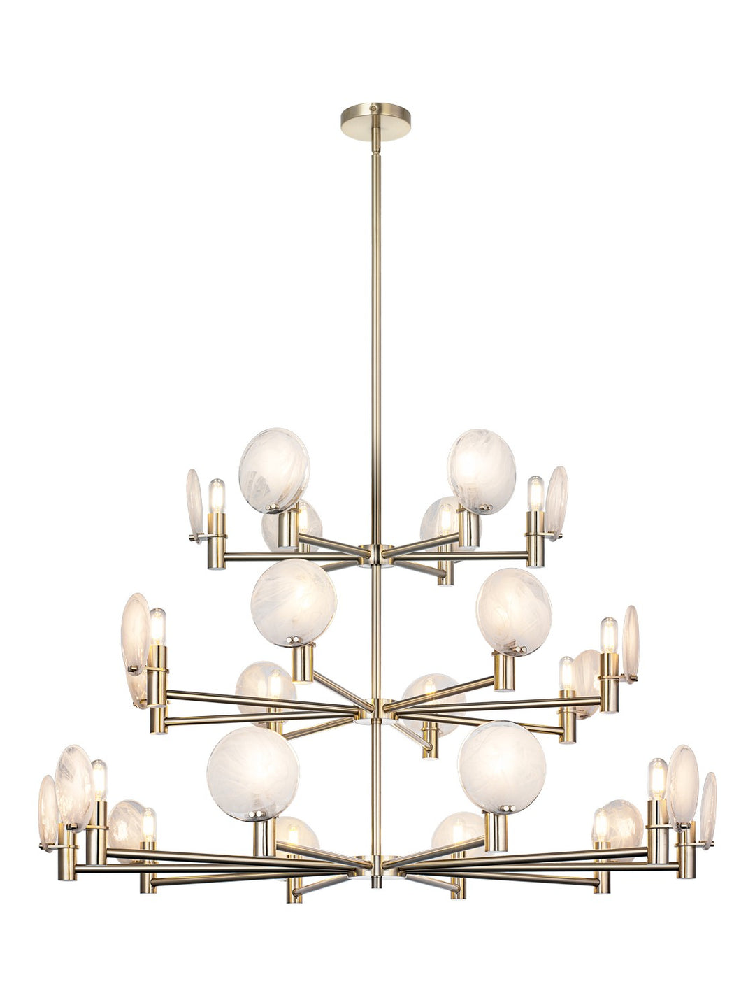 Matteo Canada - C33824CG - 24 Light Pendant - Cloudburst - Champagne Gold