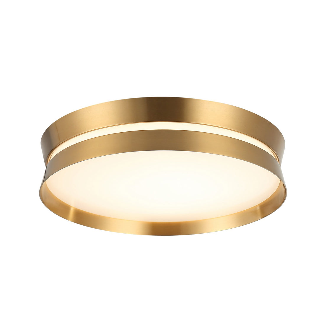 Matteo Canada - M18816AG - One Light Flush Mount - Greyson - Aged Gold Brass