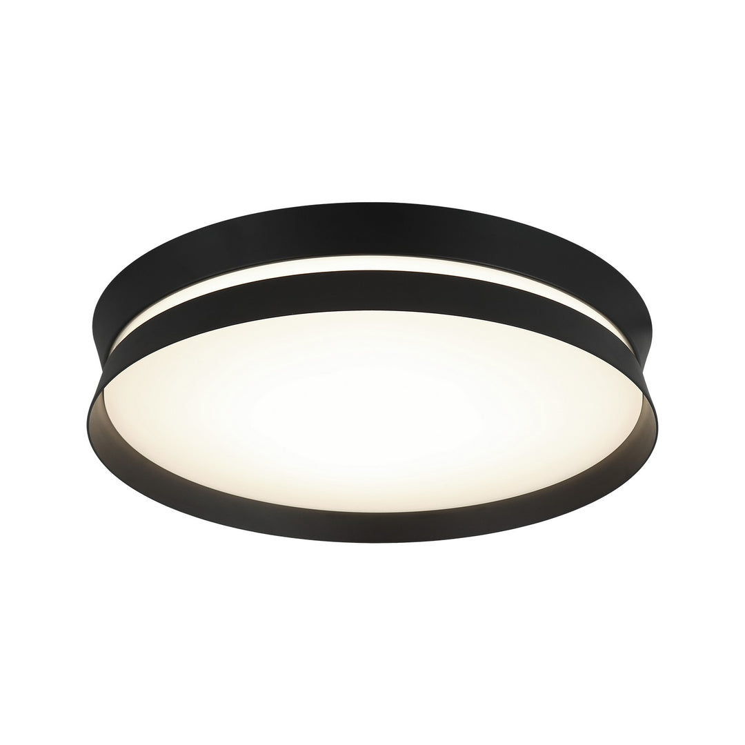 Matteo Canada - M18816MB - One Light Flush Mount - Greyson - Matte Black