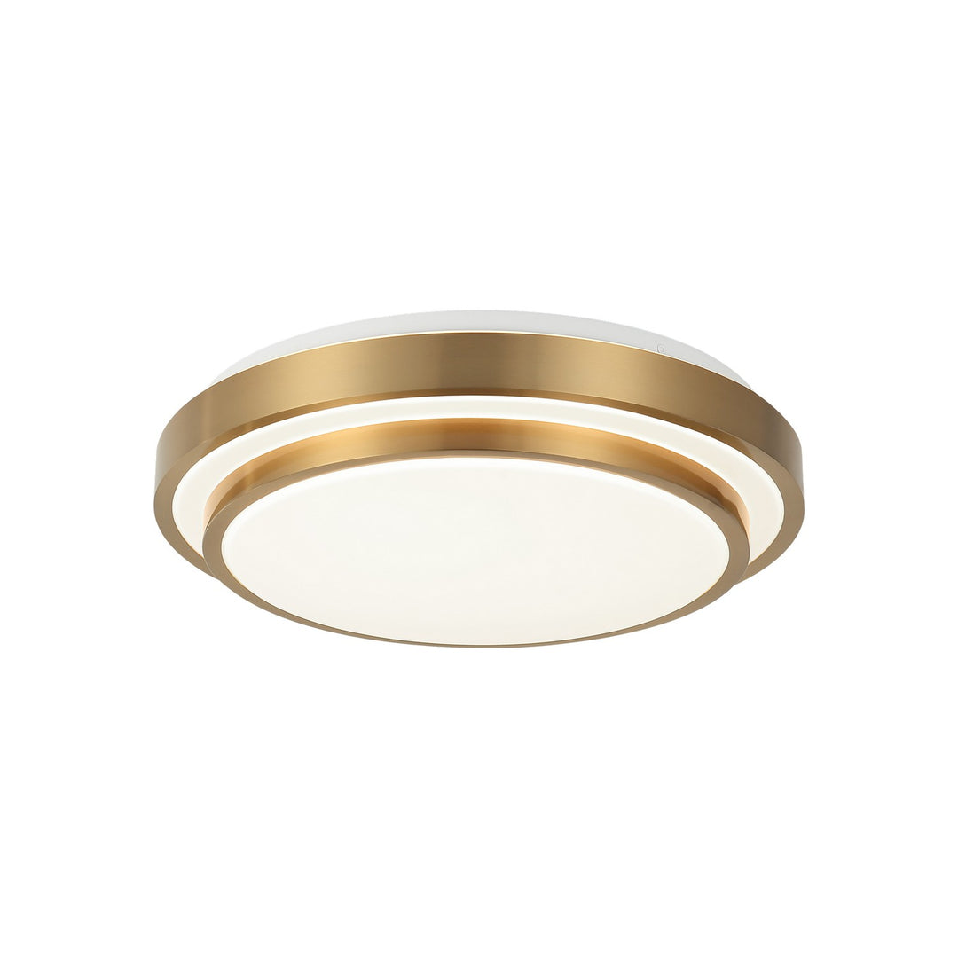 Matteo Canada - M18915AG - One Light Flush Mount - Helix - Aged Gold Brass