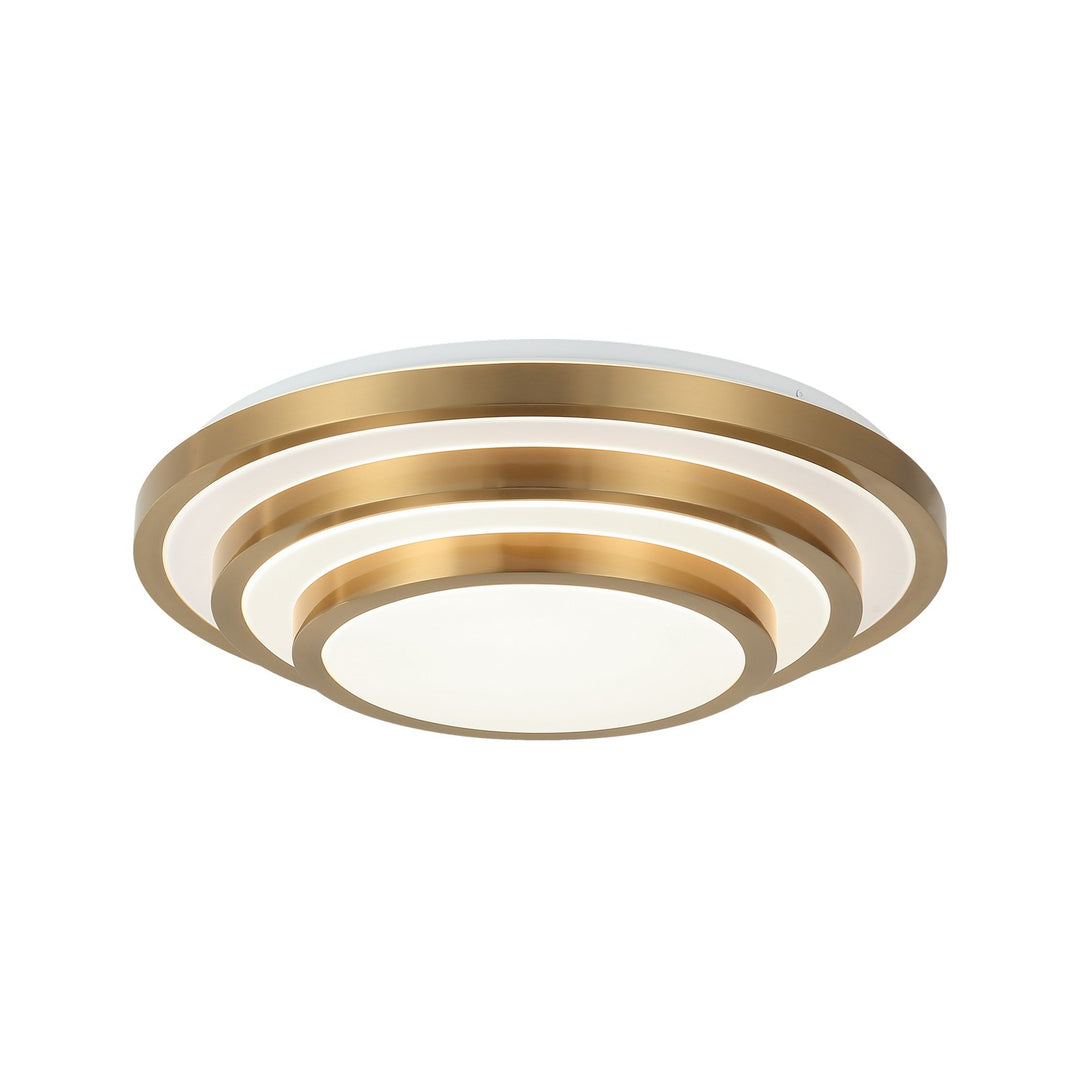 Matteo Canada - M18919AG - One Light Flush Mount - Helix - Aged Gold Brass