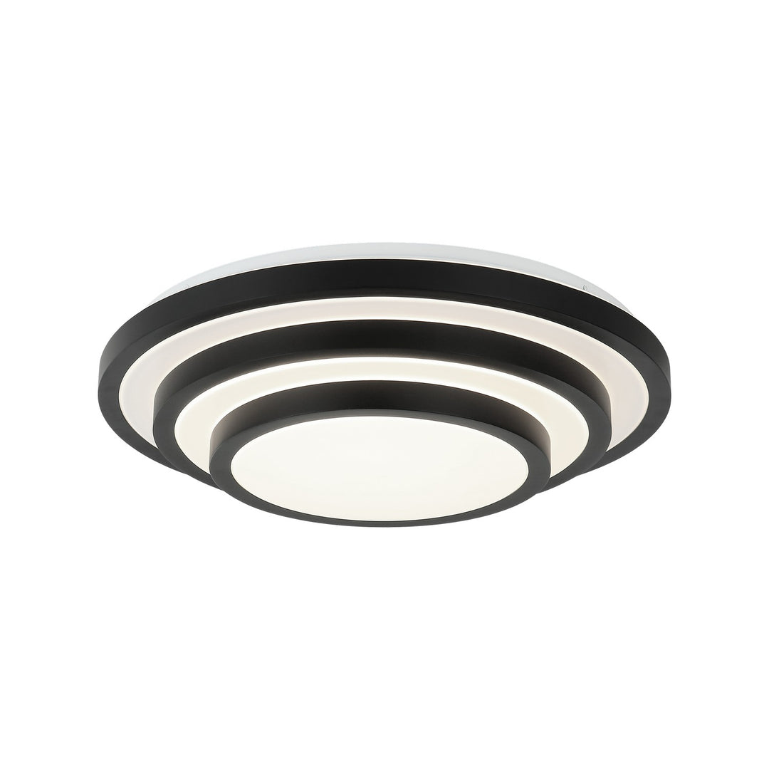 Matteo Canada - M18919MB - One Light Flush Mount - Helix - Matte Black