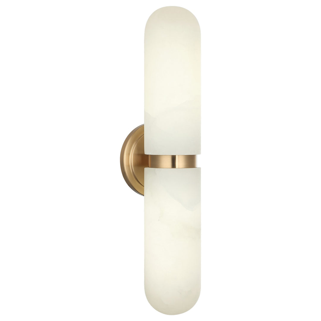 Matteo Canada - S01912AG - Two Light Wall Sconce - Capsula - Aged Gold Brass