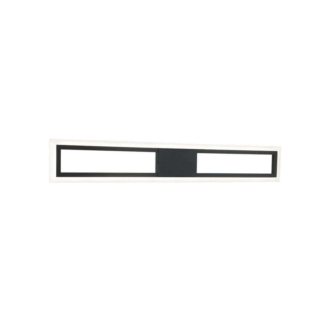 Matteo Canada - S02530MB - One Light Wall Sconce - Valance - Matte Black