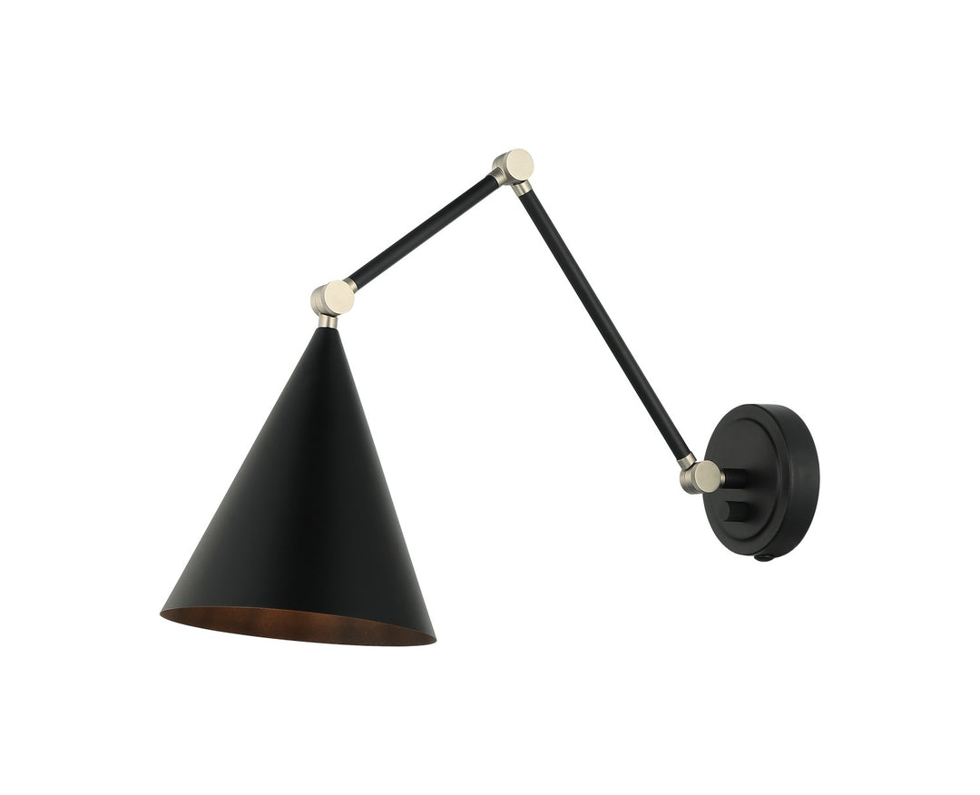 Matteo Canada - S16521MB - One Light Wall Sconce - Pearson - Matte Black