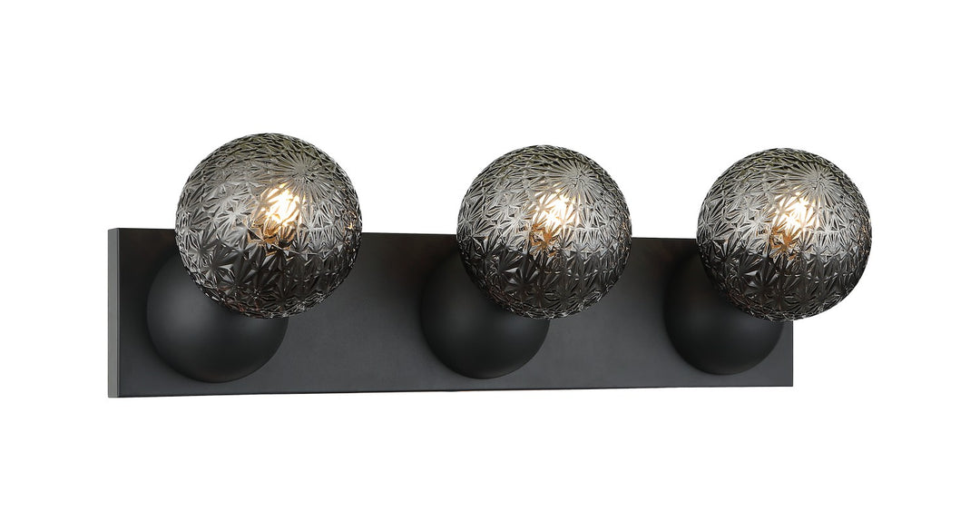 Matteo Canada - S18403MB - Three Light Wall Sconce - Nola - Matte Black