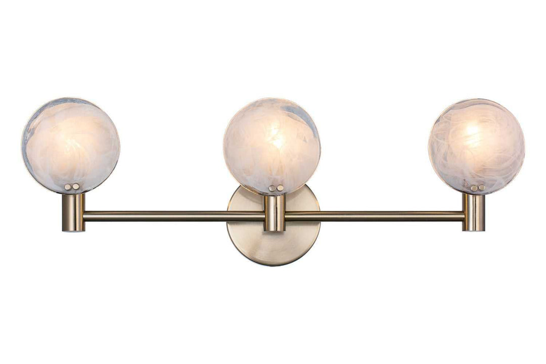Matteo Canada - W33803CG - Three Light Wall Sconce - Cloudburst - Champagne Gold