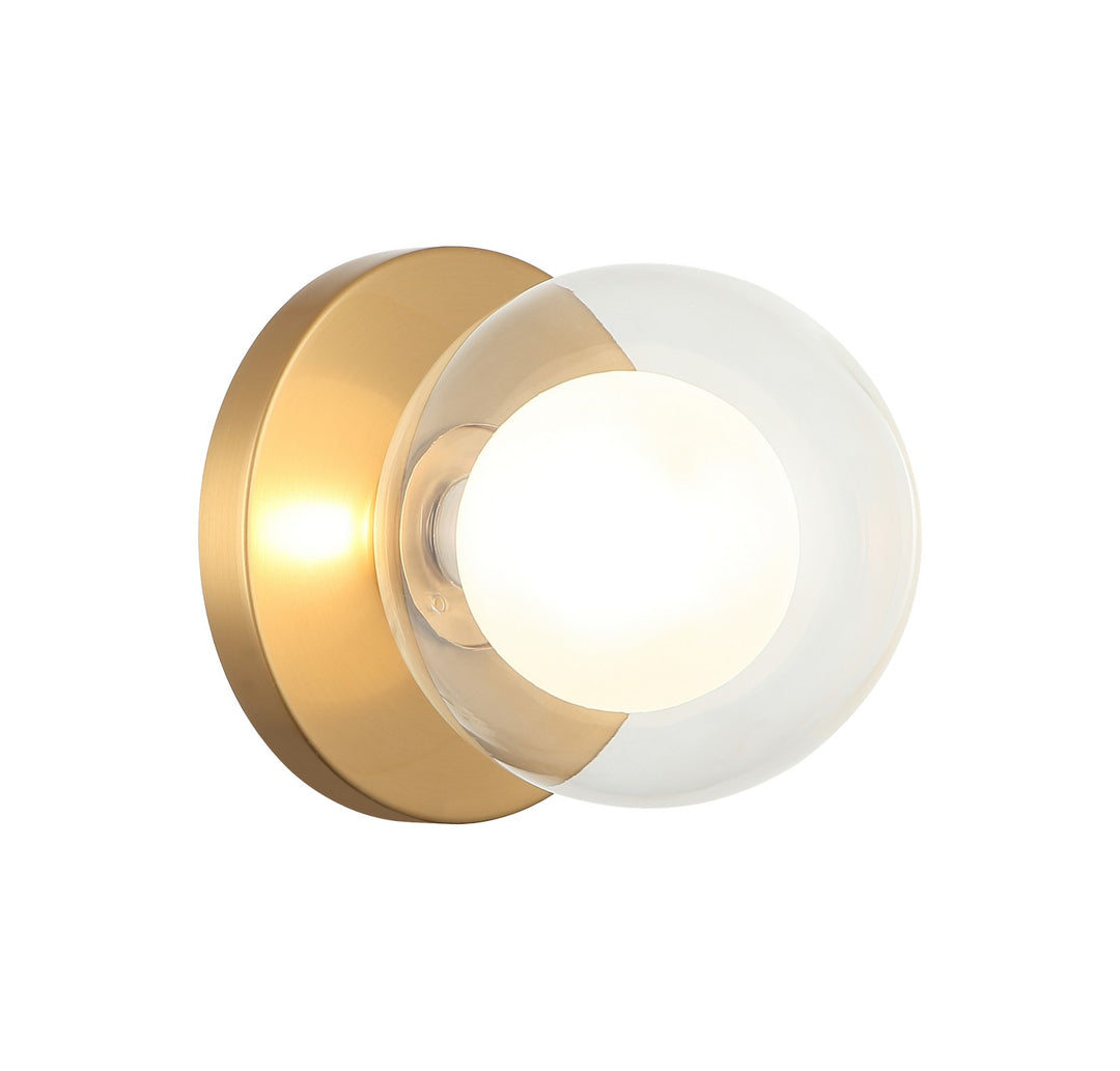 Matteo Canada - WX33001AG - LED Wall Sconce/Ceiling Mount - Solaris - Aged Gold Brass