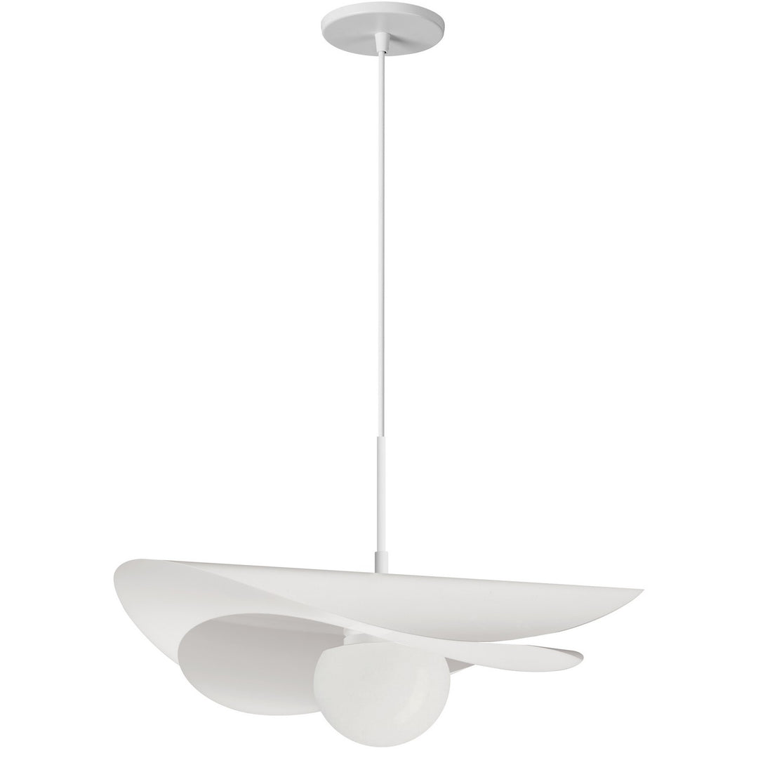 Paven LED Pendant in Matte White - available from The Lighting Shoppe, trusted by Canadian homeowners