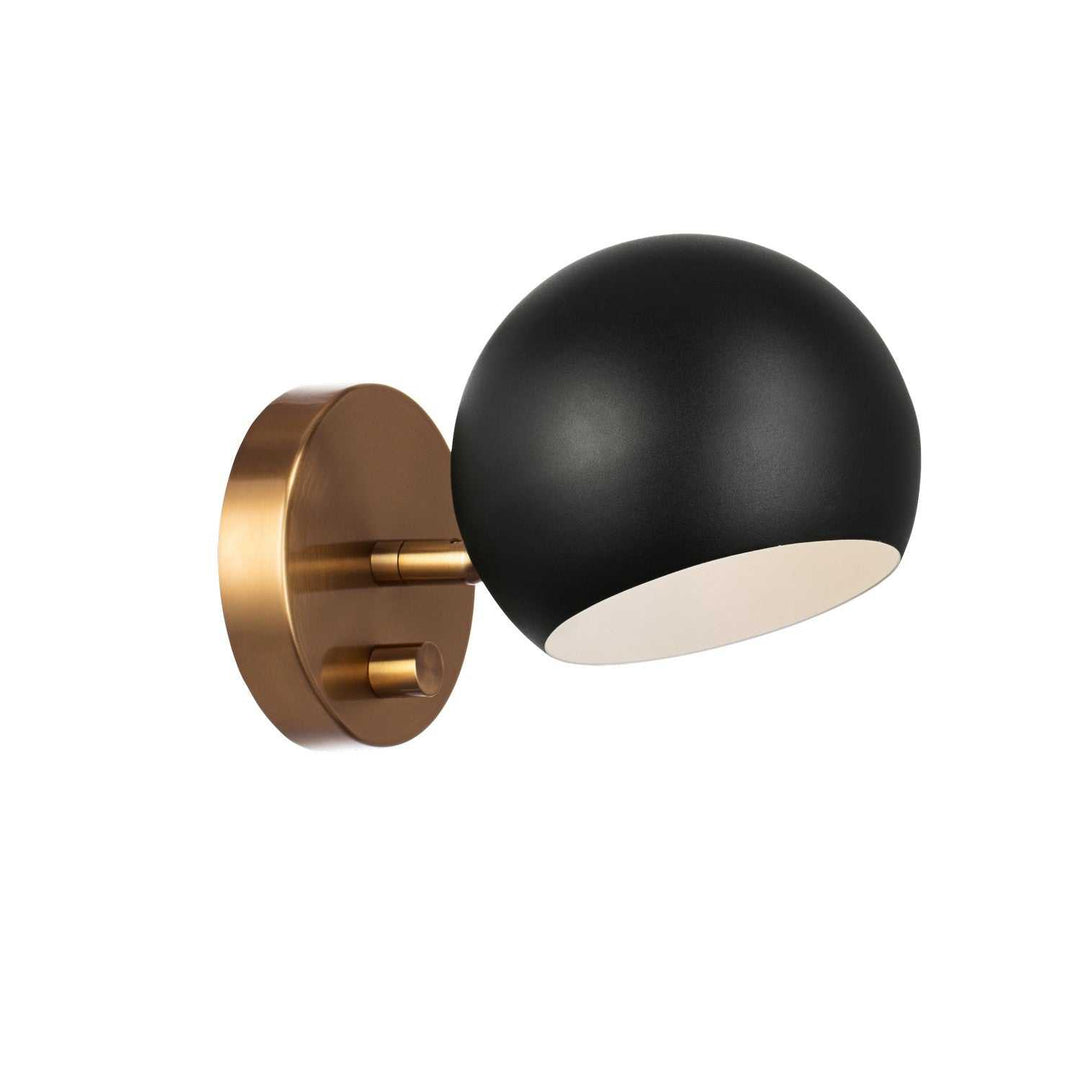 Matteo Canada - W31701MBAG - One Light Wall Sconce - Orb - Matte Black