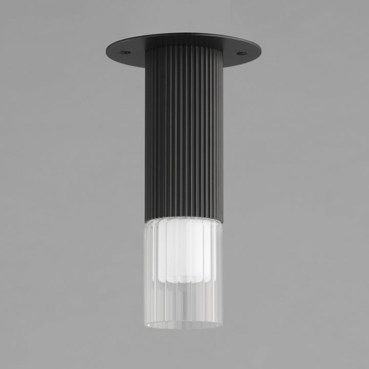 ET2 - E11014-144BK - LED Flush Mount - Reeds - Black