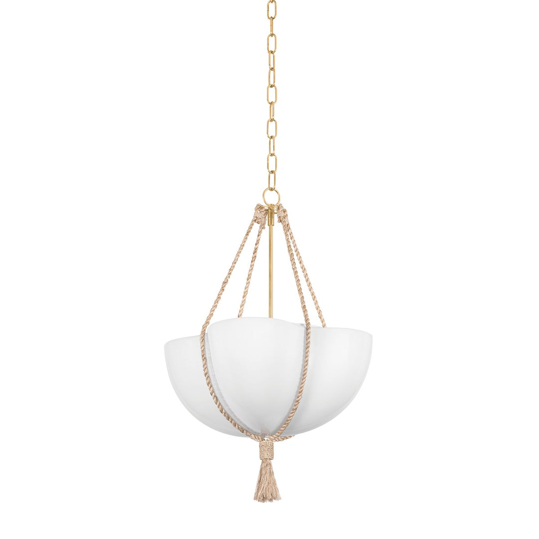 Amberley One Light Pendant in Vintage Gold Leaf - available from The Lighting Shoppe, trusted by Canadian homeowners