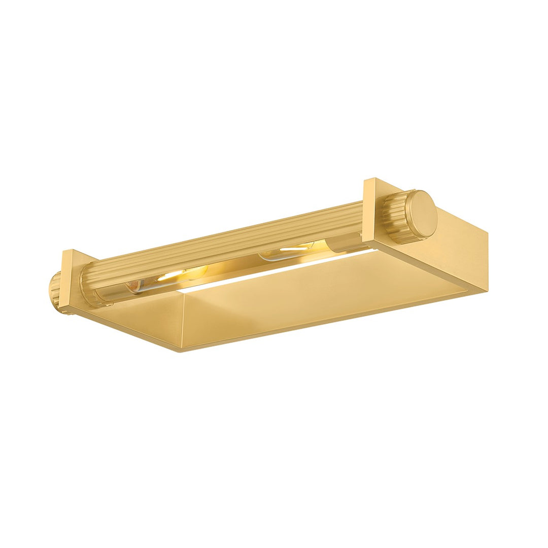 Judd Two Light Picture Light in Aged Brass - available from The Lighting Shoppe, trusted by Canadian homeowners
