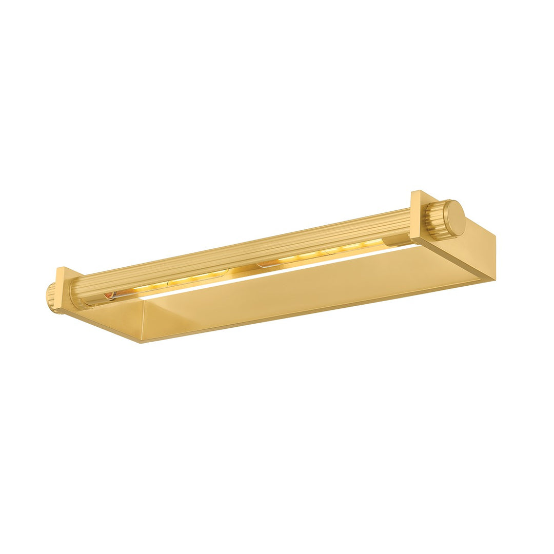Judd Two Light Picture Light in Aged Brass - available from The Lighting Shoppe, trusted by Canadian homeowners