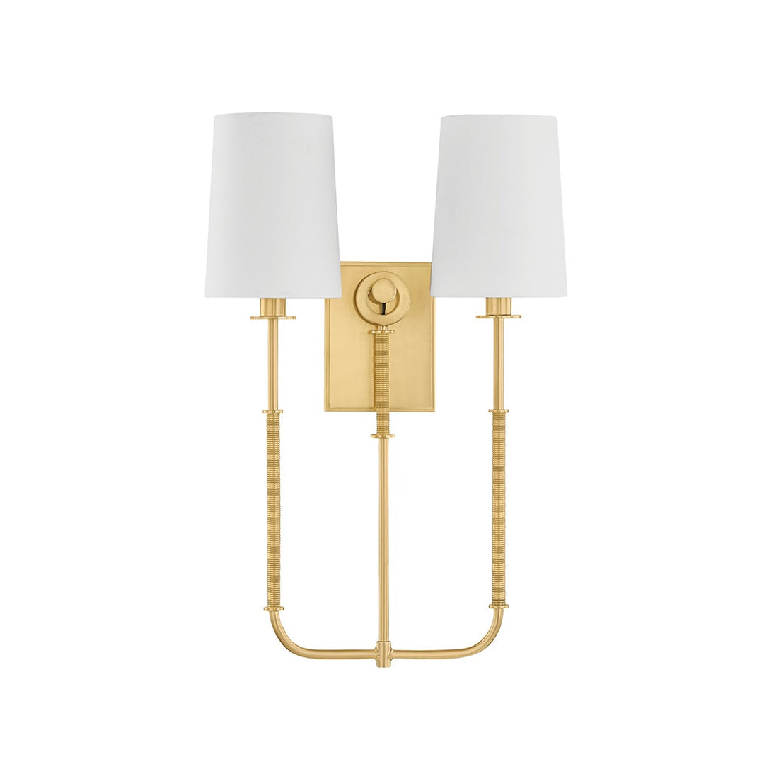 Hudson Valley Canada - 2072-AGB - Two Light Wall Sconce - Glenmont - Aged Brass