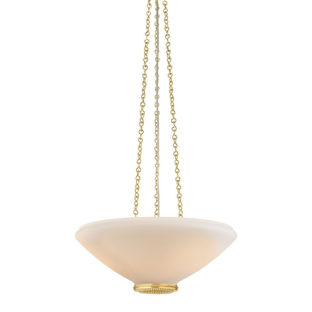 Awosting Three Light Pendant in Aged Brass - available from The Lighting Shoppe, trusted by Canadian homeowners