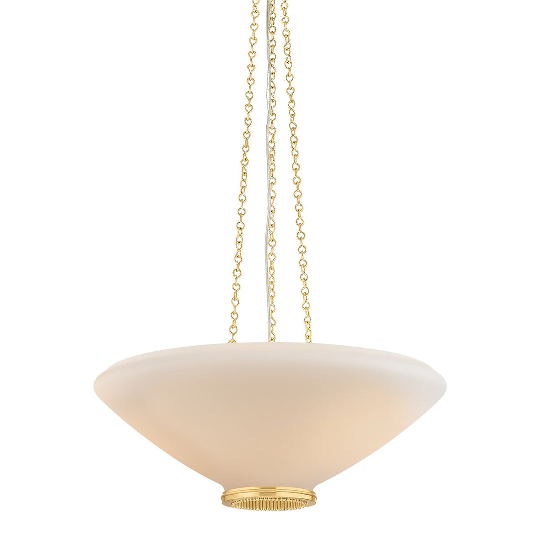 Awosting Three Light Pendant in Aged Brass - available from The Lighting Shoppe, trusted by Canadian homeowners