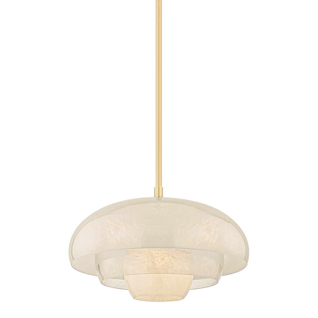 Auburndale One Light Pendant in Aged Brass - available from The Lighting Shoppe, trusted by Canadian homeowners