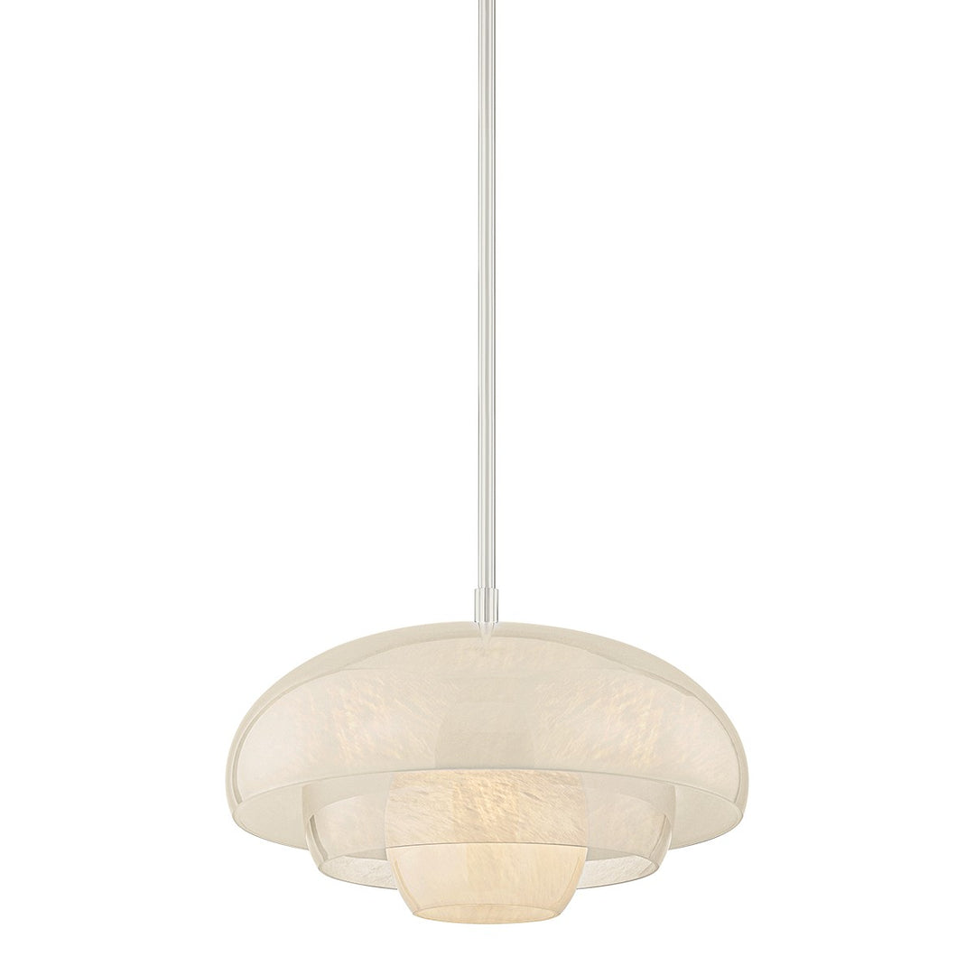 Auburndale One Light Pendant in Polished Nickel - available from The Lighting Shoppe, trusted by Canadian homeowners