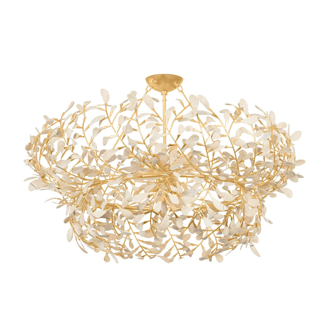Maybrook Eight Light Chandelier in Vintage Gold Leaf - available from The Lighting Shoppe, trusted by Canadian homeowners