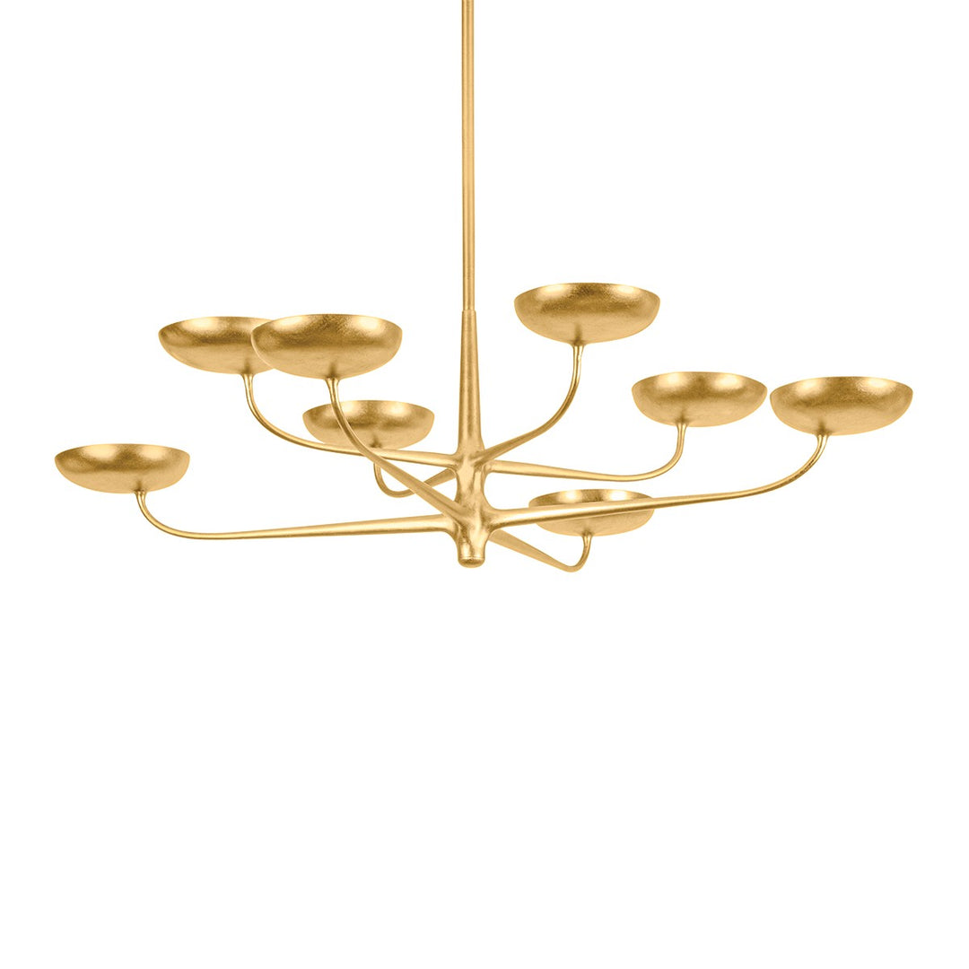 Taormina LED Chandelier in Vintage Gold Leaf - available from The Lighting Shoppe, trusted by Canadian homeowners