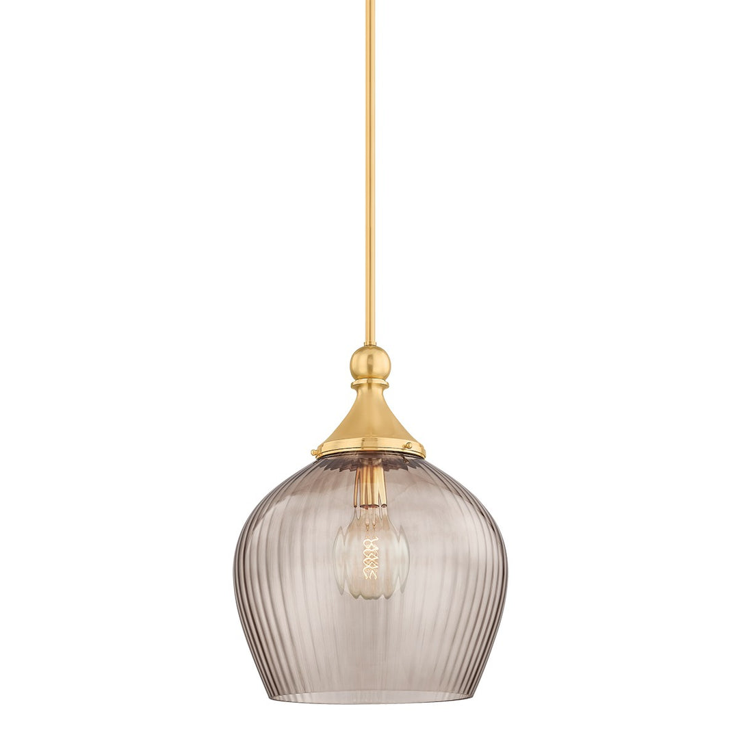 Chatton One Light Pendant in Aged Brass - available from The Lighting Shoppe, trusted by Canadian homeowners