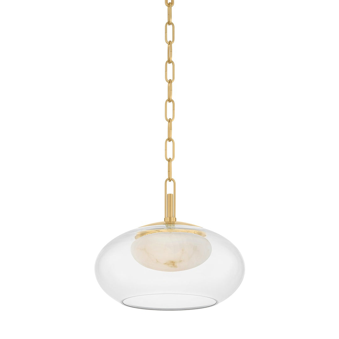 Moore LED Pendant in Aged Brass - available from The Lighting Shoppe, trusted by Canadian homeowners