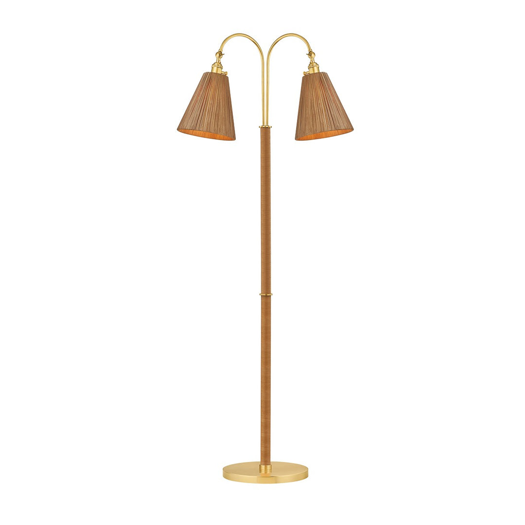 Hudson Valley Canada - L2168-AGB - Two Light Floor Lamp - Ruthin - Aged Brass