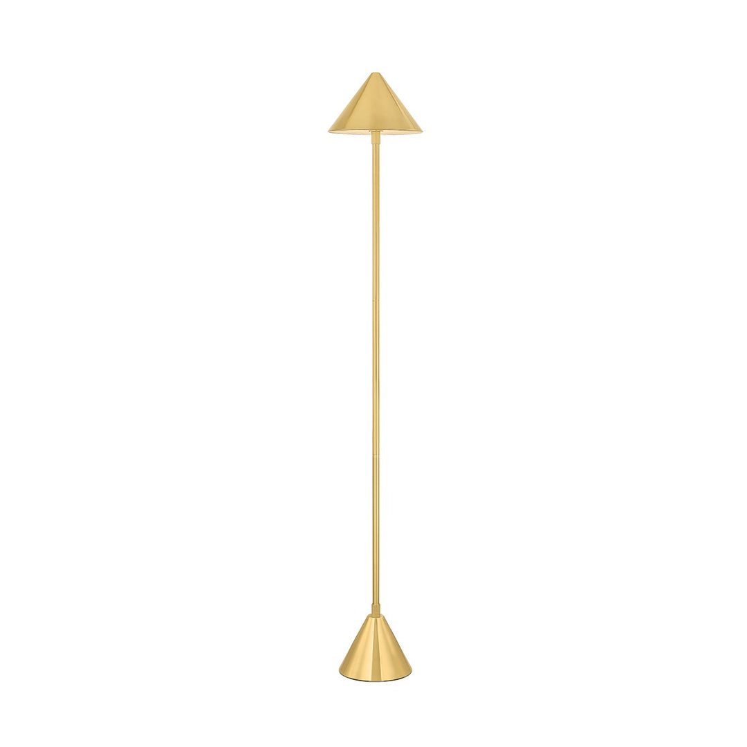 Salma LED Floor Lamp in Aged Brass - available from The Lighting Shoppe, trusted by Canadian homeowners