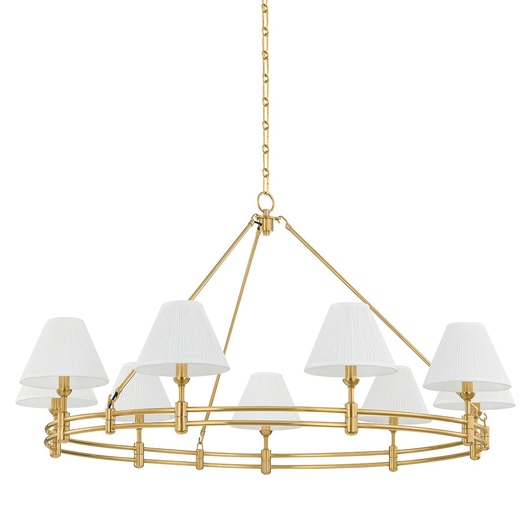 Hudson Valley Canada - MDS1801-AGB - Nine Light Chandelier - Howard - Aged Brass